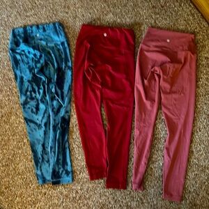 3 pair of 90° leggings full length